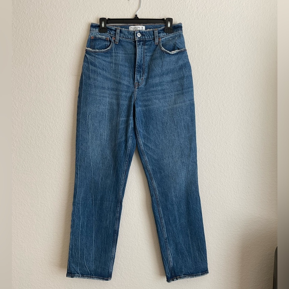 Abercrombie The 90’s straight ultra high rise Curve Love